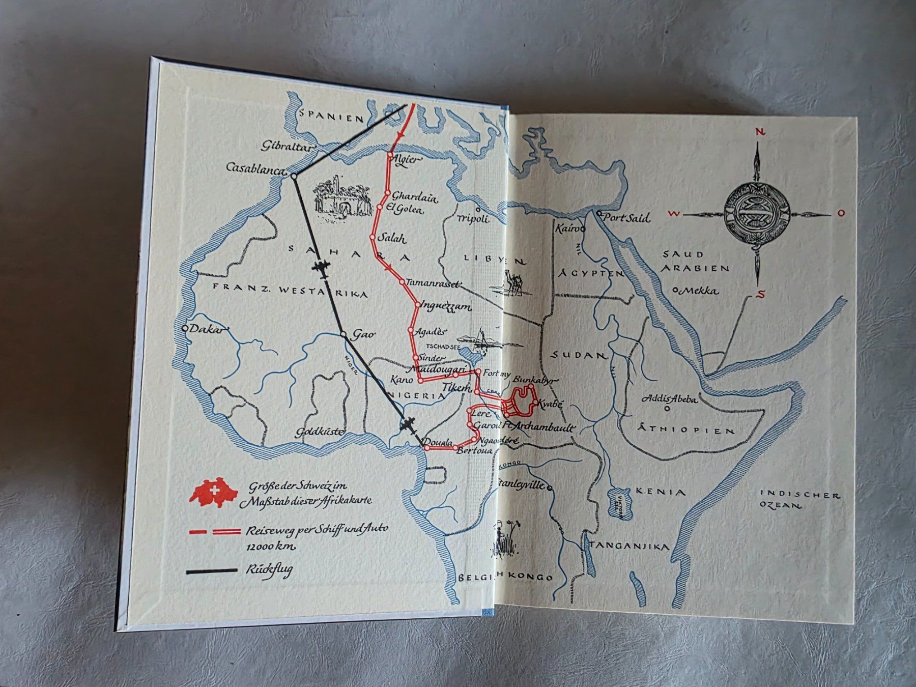 Libri: Quer durch die Sahara - Helmut Knorr - 1952 – Usato da Walterswil BE venduto da Lonitti 9