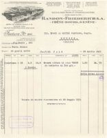 Randon Friederich Geneve Lithographien Rechnung