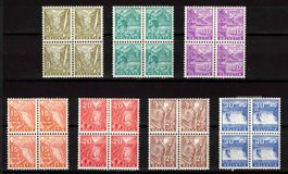 1934 Landschaften Nr.194-200 im 4er-Block **/*