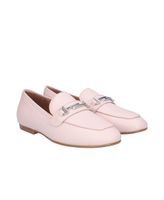 Si Loafer Schuh Halbschuh Mokassin Rosa 39 Leder m. Schnalle