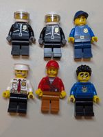 6 verschiedene Lego City Polizei Minifiguren [used]