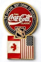 EKLUSIV  Coca-Cola Pin  NHL  Kanada-USA