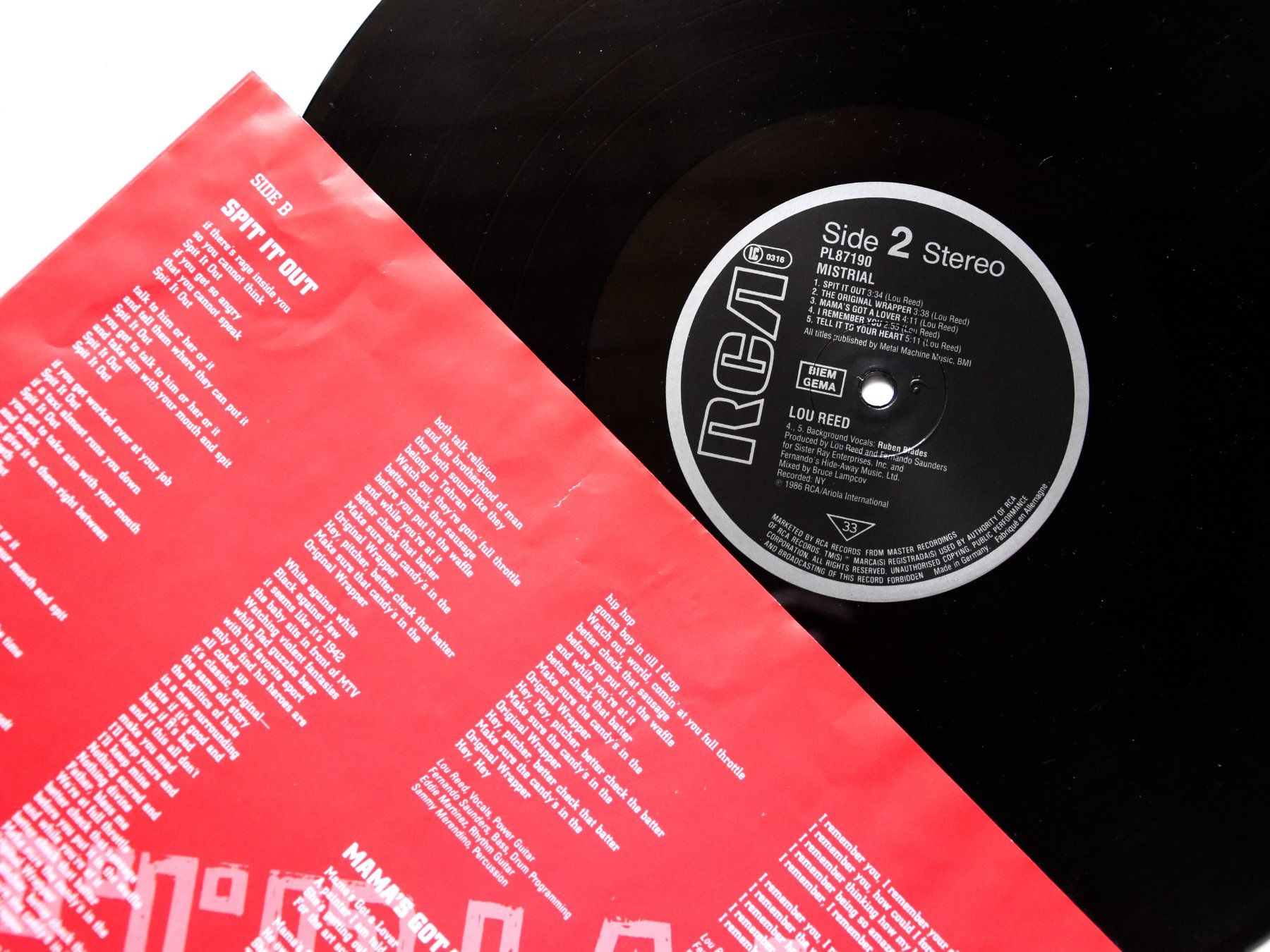 Dischi in vinile: Lou Reed - Mistrial – Usato da Belmont-sur-Yverdon venduto da ag97 3