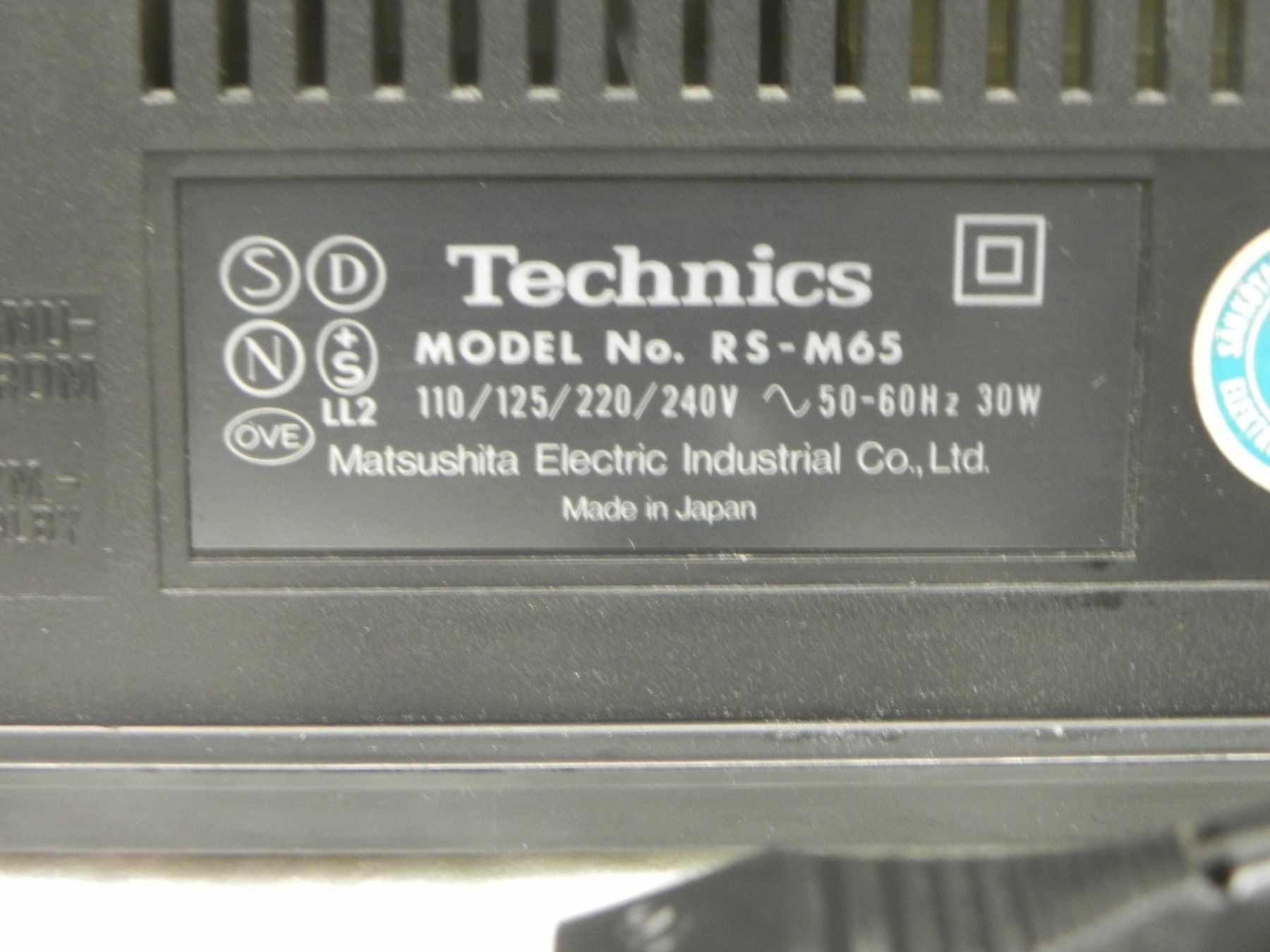Technics Enregistreurs: Technics RS-M65 Tape Deck Revidiert Total Liquidation – D'occasion à Basel par Life-Style-Art 8