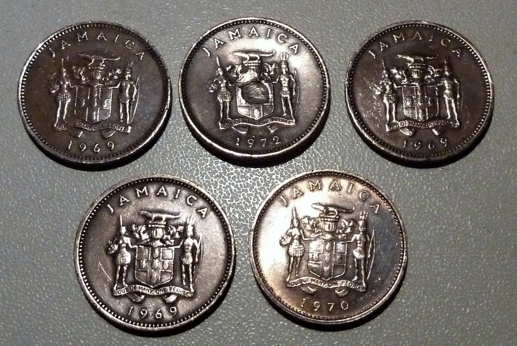 Tutti le monete: Jamaica 1 Cent 1969 to 1972 – Usato da Mesocco venduto da Nugivendus 1