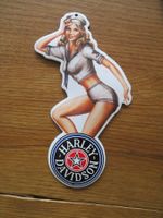 Harley-Davidson Pin-Up Girl Blechschild, Top Zustand!