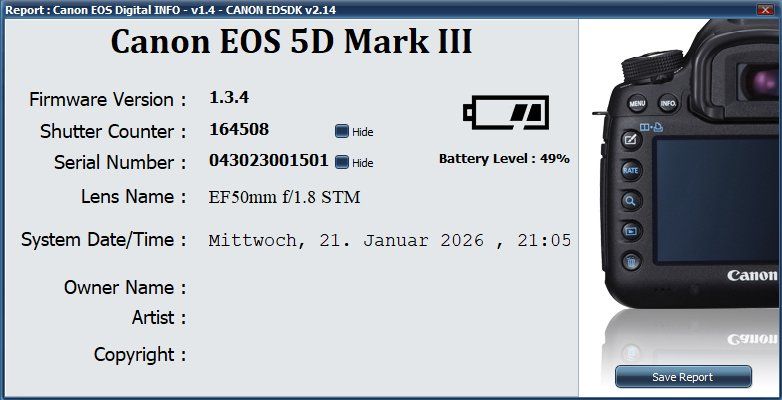 Canon EOS 5D Mark III mit original Battery Grip (Gebraucht) in Biel ...