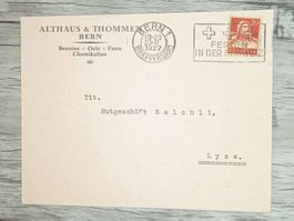 TR20 Enveloppe + Timbre Suisse 1927