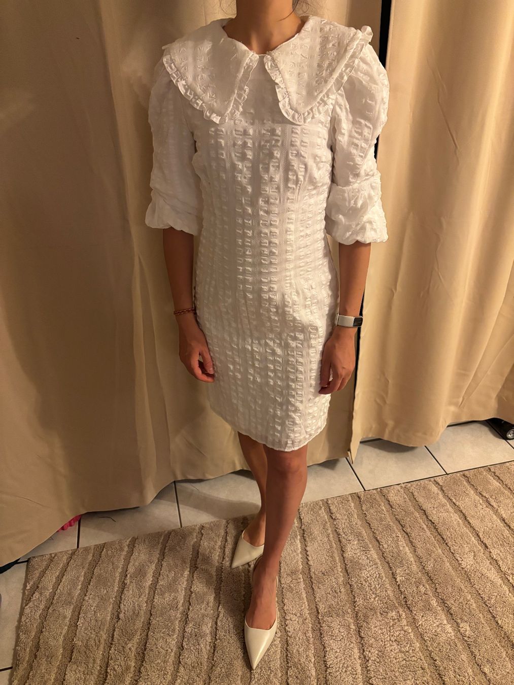 Vestiti: Weisses Minikleid mit Puffärmeln, Grösse S, Neu – Nuovo (secondo la descrizione) da Goldau venduto da G_G01 1