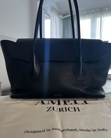 Ameli Zürich Ida Ledertasche Schwarz