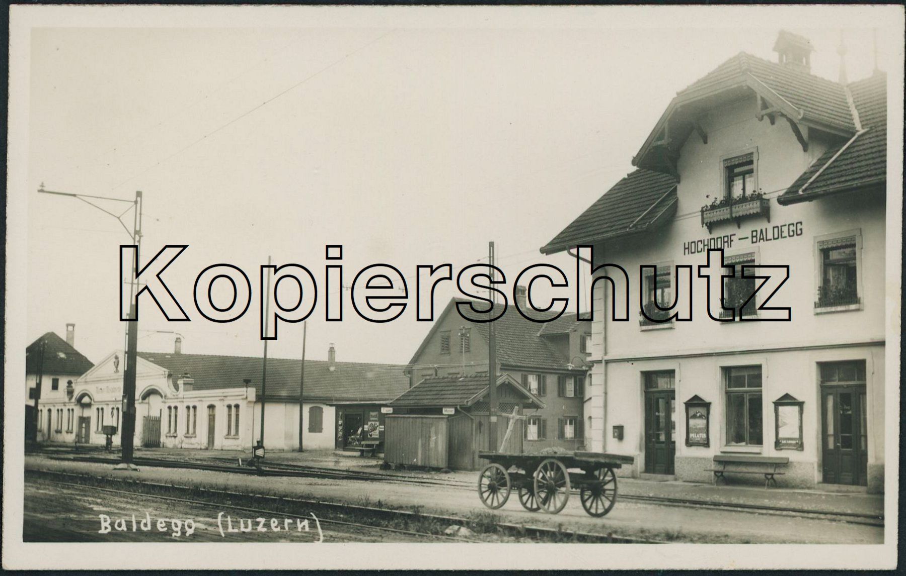 Cartoline postali: LU Baldegg - Hochdorf - Bahnhof - Bahn – Usato da Schindellegi venduto da dolpitz