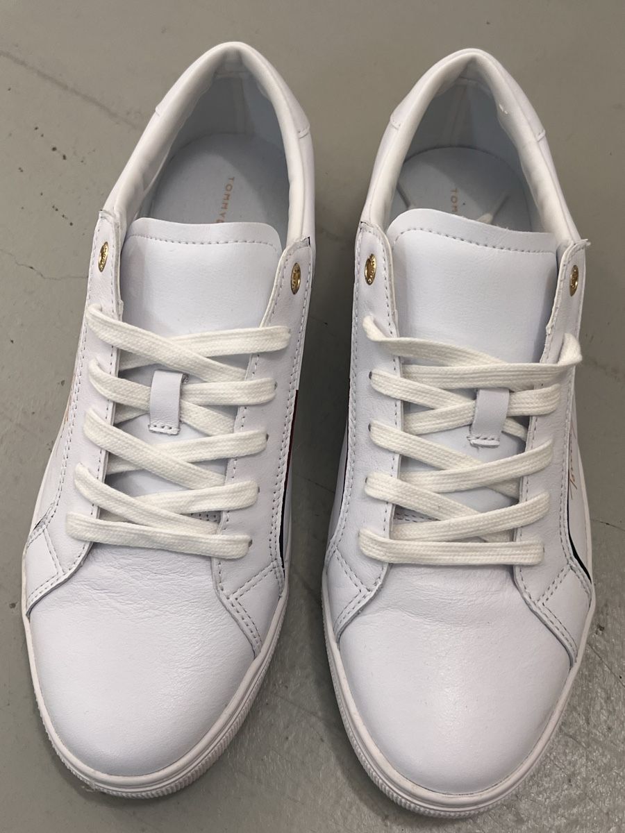 Tommy Hilfiger Scarpe da uomo: Tommy Hilfiger Sneaker Leder Gr. 40 weiss – Nuovo (secondo la descrizione) da Winterthur venduto da ChicMarkt 5