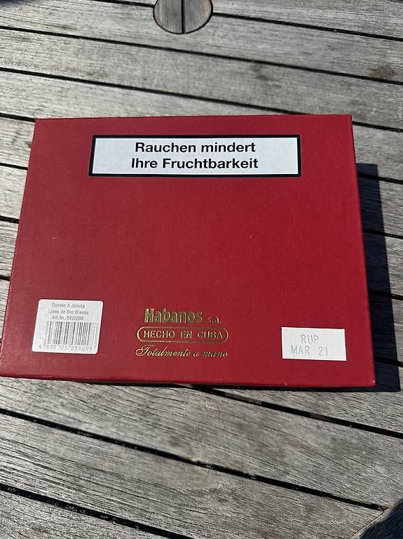 Sigari: Zigarren Romeo & Julieta Linea de Oro Dianas – Usato da kreuzlingen venduto da hel_v9zj 2