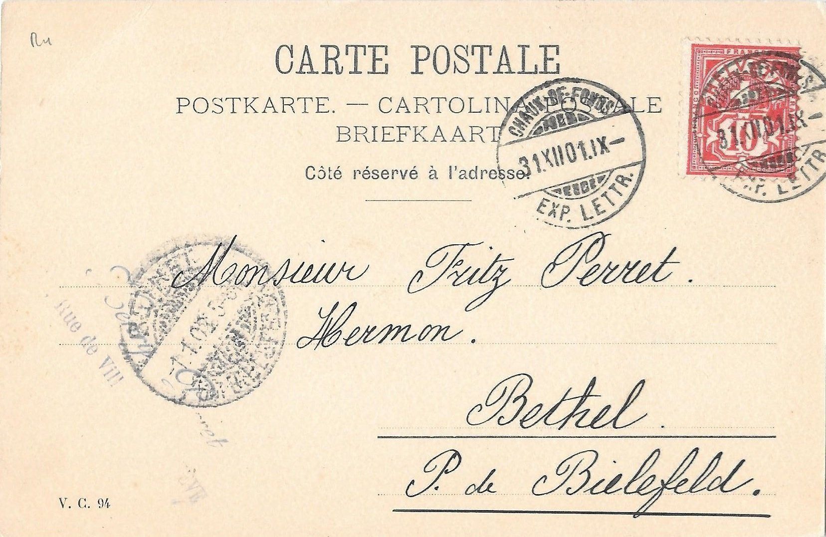 Cartoline postali: Künstlerkarte mit Glocken – Usato da Olten venduto da clotaldi 1