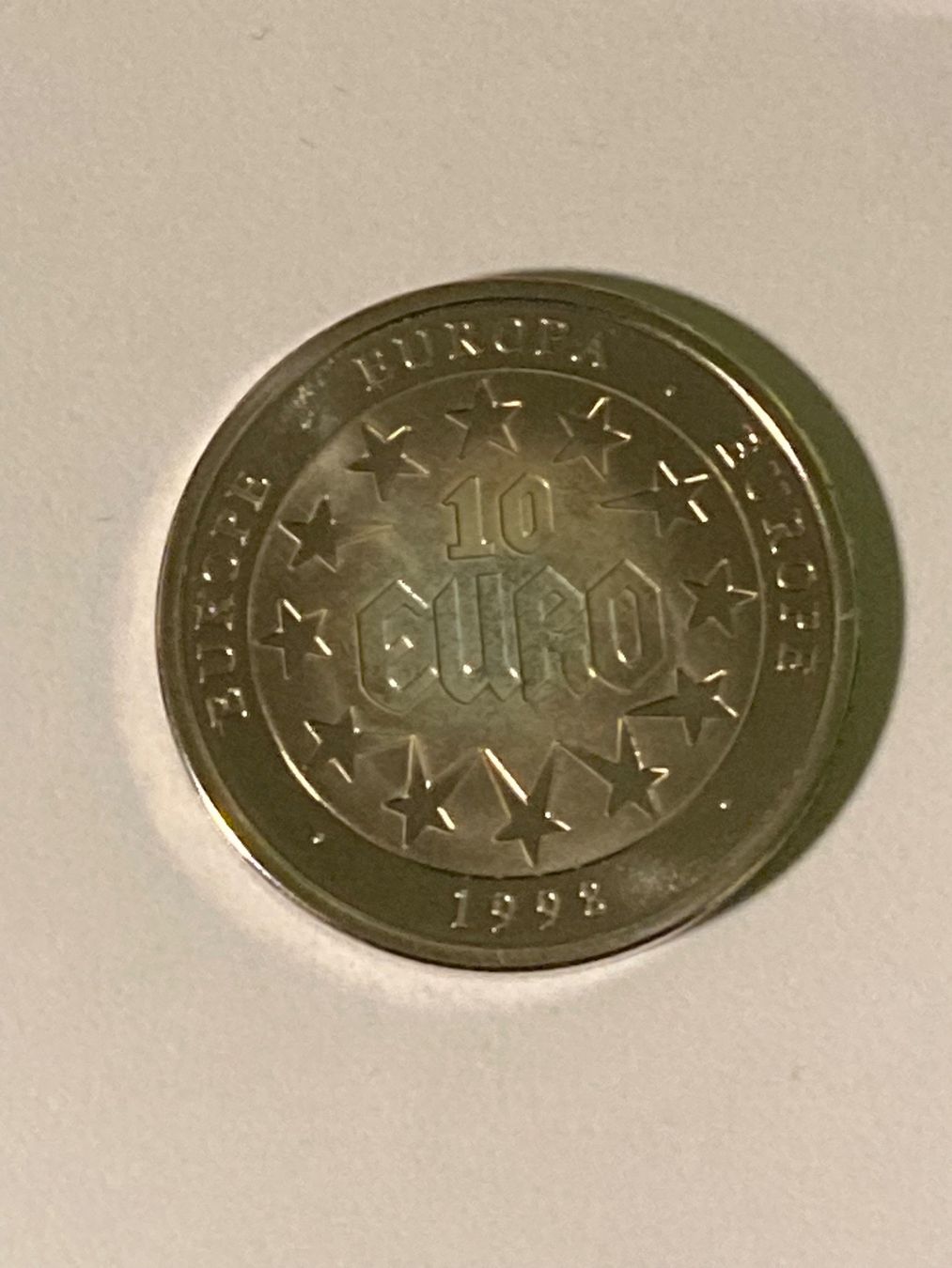 Tutti le monete: 10 Euro pièce commémorative 1998 – Usato da Evionnaz venduto da roh_l5yz