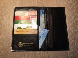 Kreditkarten und Notenetui Leder schwarz