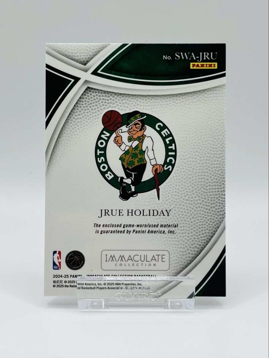 Nba Sammelbilder & Trading cards: JRUE HOLIDAY /99 Immaculate Game-Worn Relic Patch Celtics – Gebraucht aus Biel/Bienne von historian-198 1