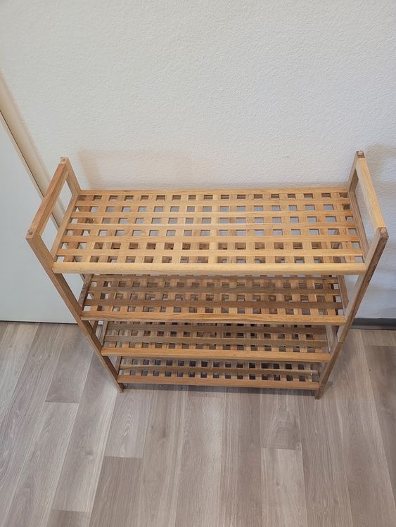 Bambus Schuhregal 3 Ebenen 100cm - Faltbar & Platzsparend Für Eingangsbereich