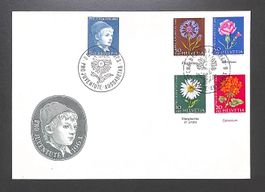 1963 FDC Pro Juventute Ersttagsbrief (gemischt) mit TABS
