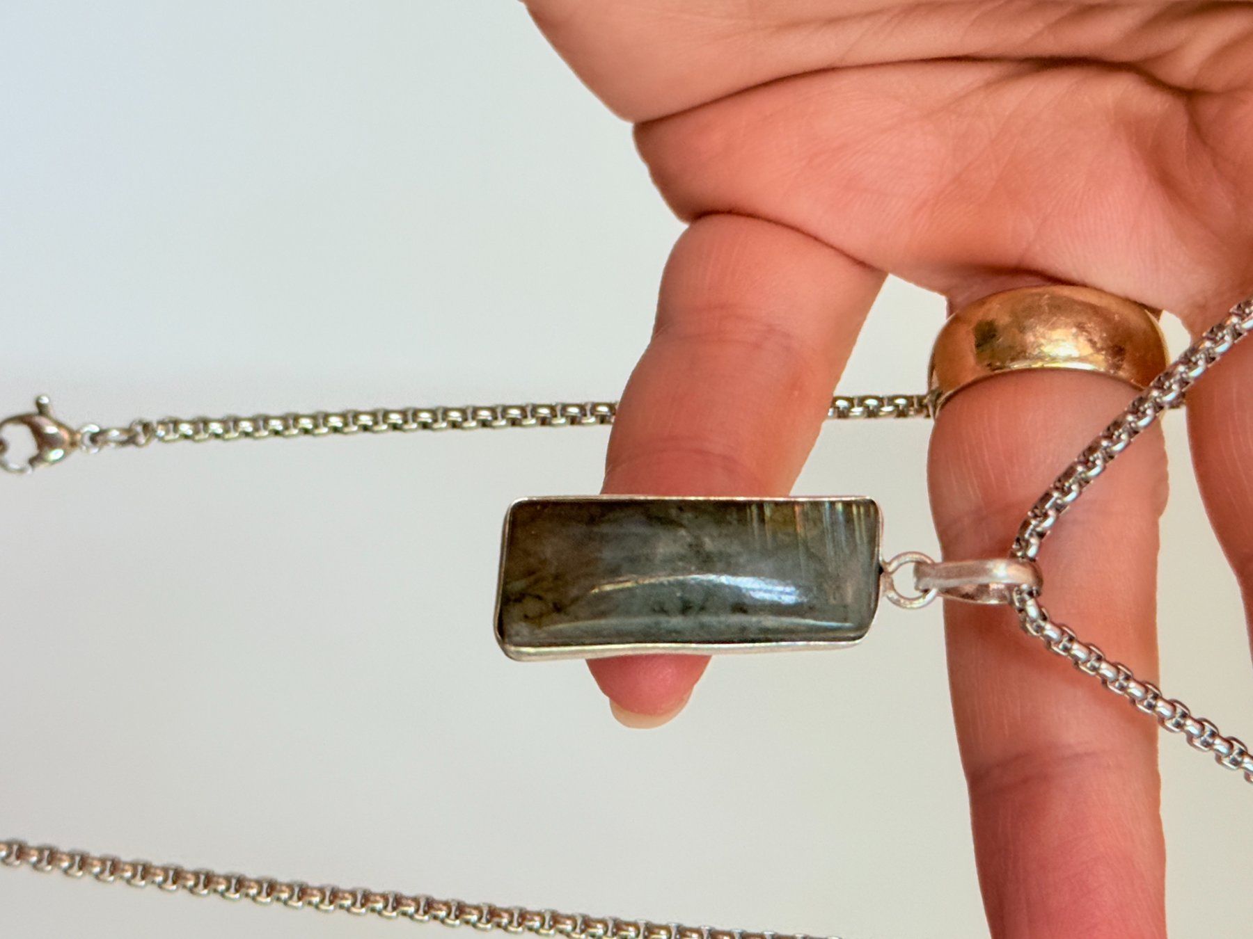 Catenine: Collier avec Labradorite – Nuovo e nell'imballaggio originale da Genève venduto da AWWA 7