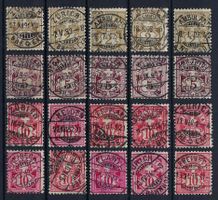 LUXUS Vollstempel Lot Ziffermuster