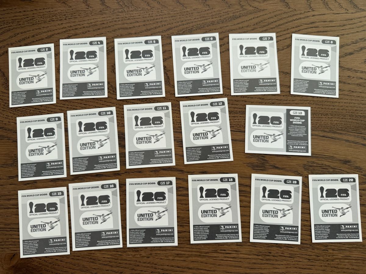 Panini Carte collezionabili: PANINI WM 2026 Bilder TSCHECHIEN CZE – Nuovo (secondo la descrizione) da Sennhof Winterthur venduto da bibo11 1