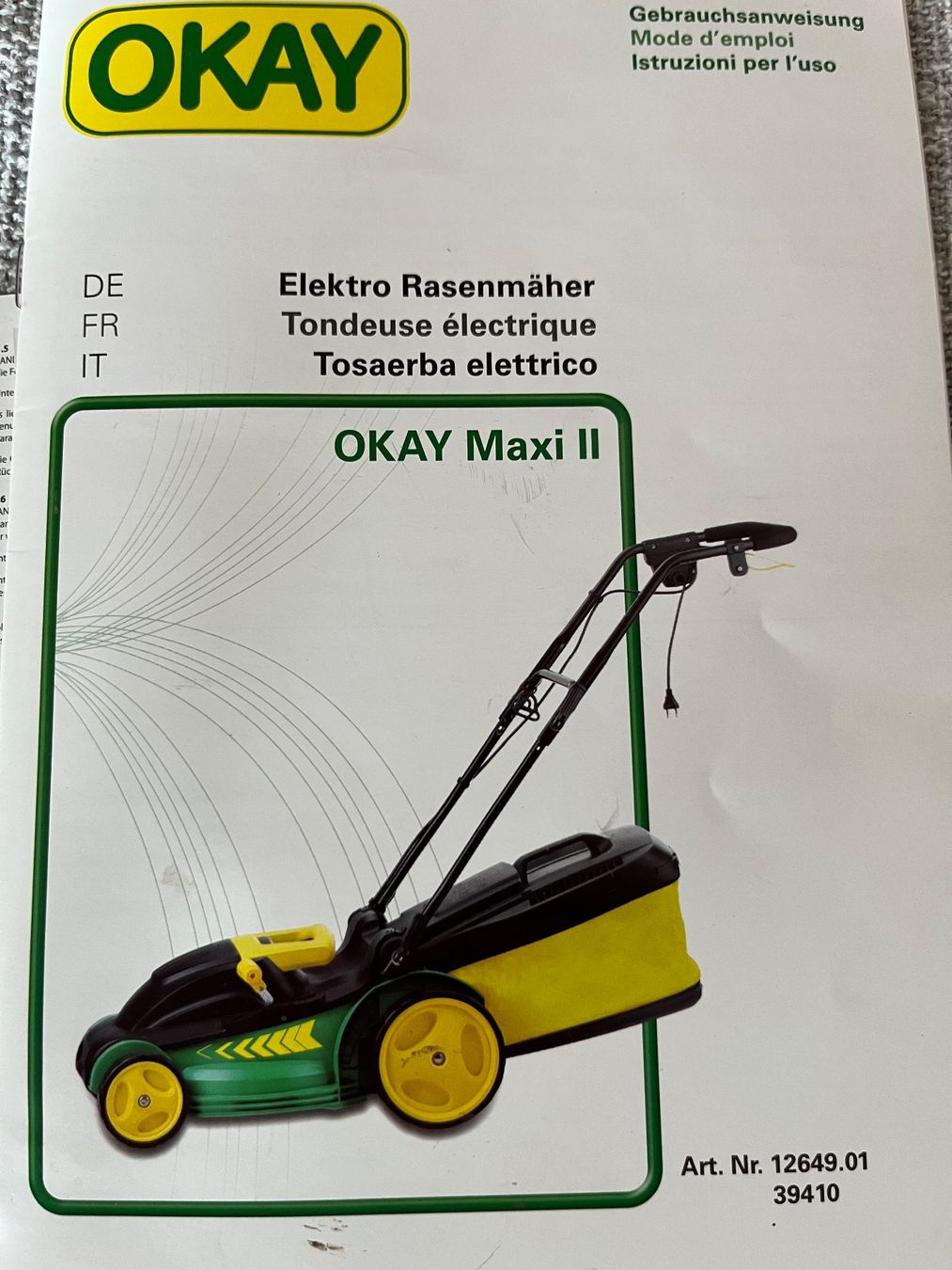 Tagliaerba: Elektro Rasenmäher 1800W – Usato da Lohn-Ammannsegg venduto da nad_nzl8