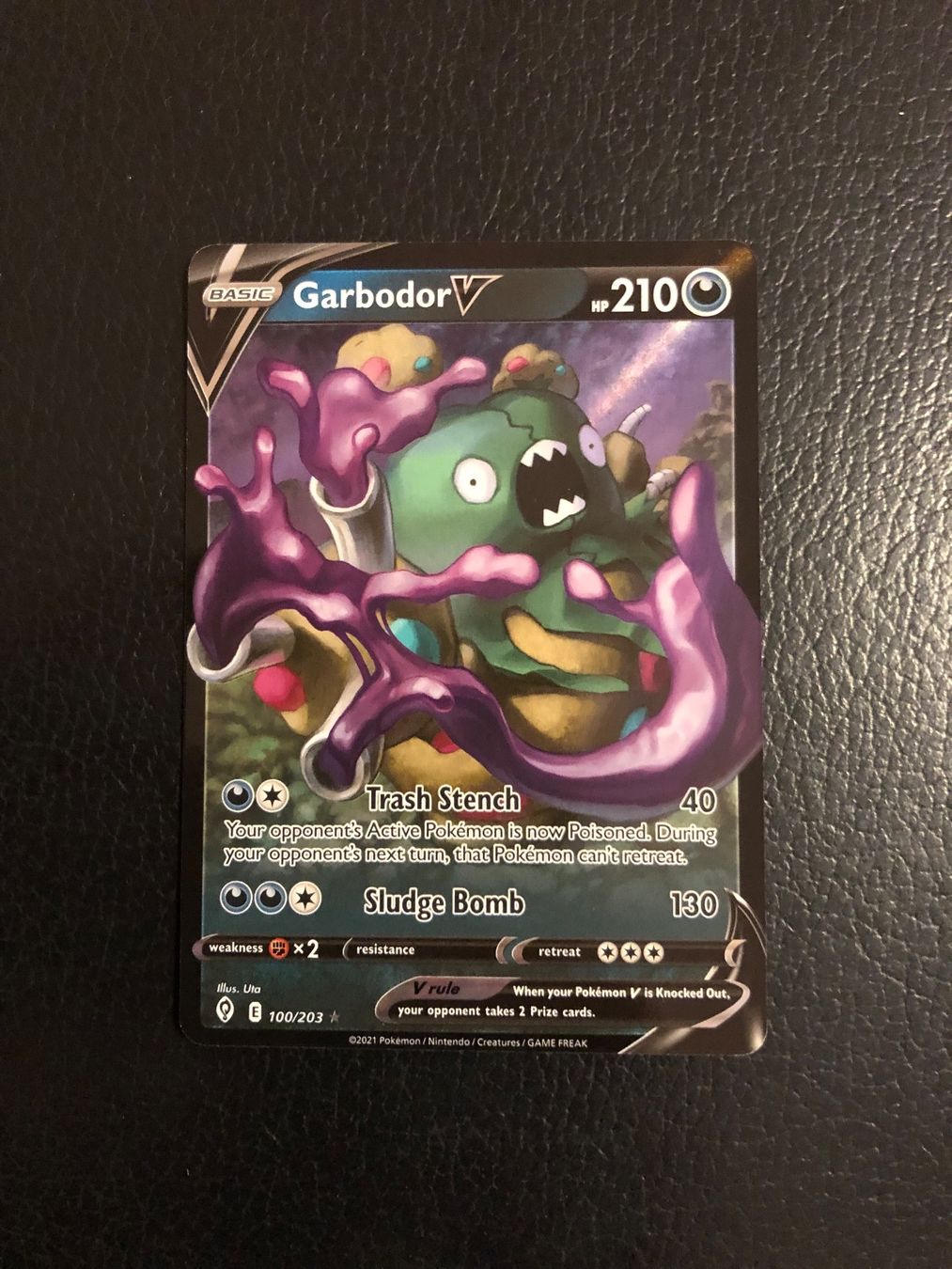 Pokémon Sammelbilder & Trading cards: Evolving Skies Garbodor V 100/203 Ab 1 – Gebraucht aus Paradiso von
