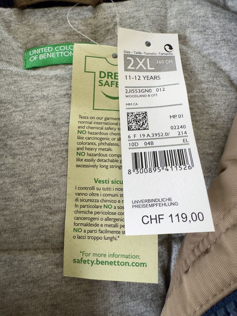 Benetton Giacche & Cappotti: NEW BENETTON WINTER JACKET, SIZE 160cm – Nuovo e nell'imballaggio originale da Forch venduto da ele_9gsf 9