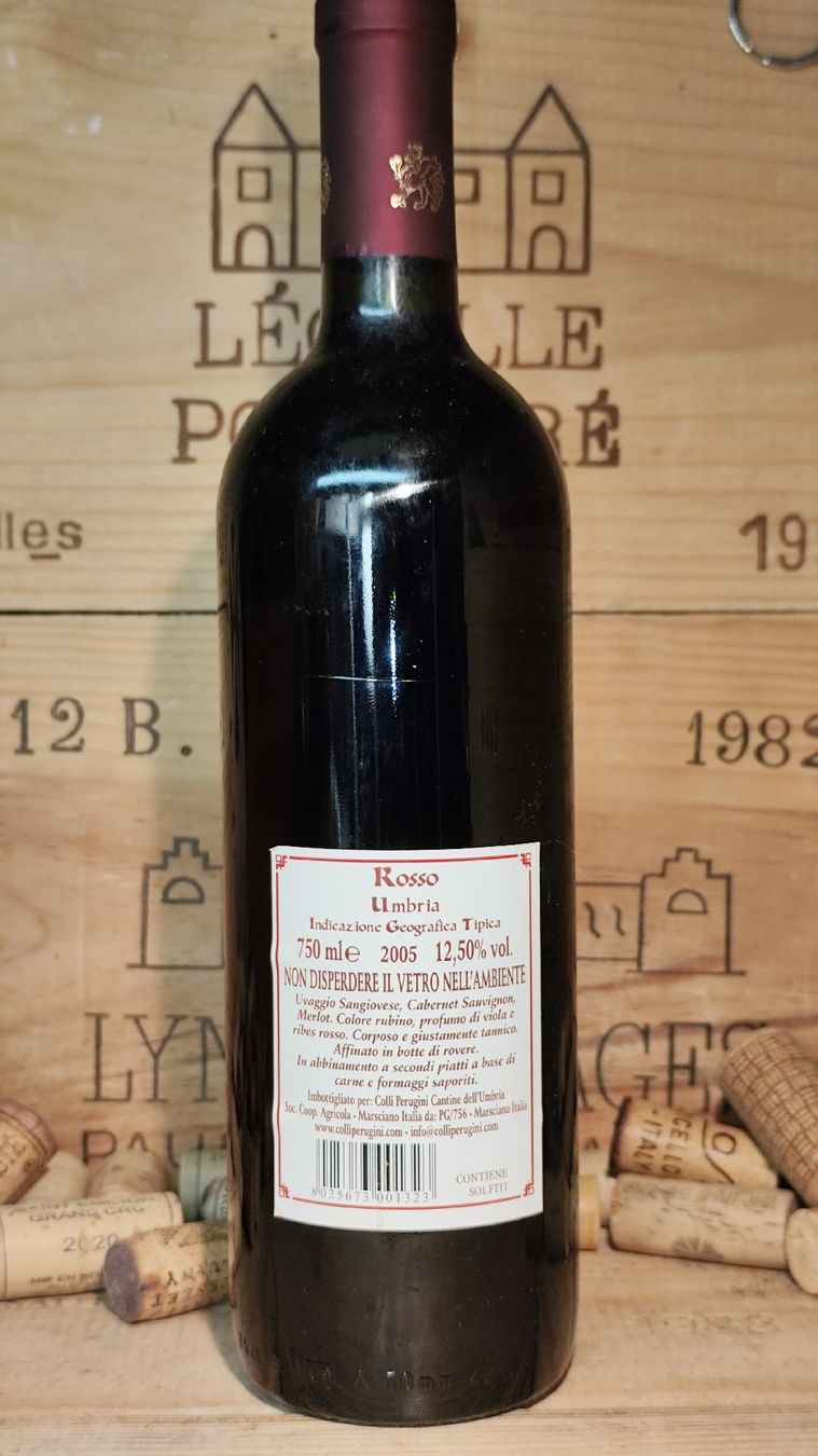 Vino: 6 Flaschen Rotwein "Il Colle" 2005 Umbrien – Nuovo e nell'imballaggio originale da Büsserach venduto da Vintage-vins 2