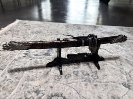 Collectible Mini Sword with Dragon Handle & Display Stand