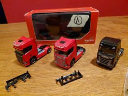 Herpa Set 3x Scania CS Zugmaschinen 1:87 Set 1