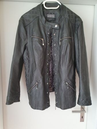Leichte Kunstlederjacke von Canda Gr. 50 Farbe Schlamm