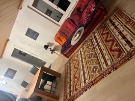 Bettvorleger Vintage Teppich Orient Teppich 200x75 cm gut...