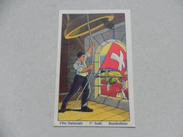 Private Schweiz 1.August Aout Bundesfeier Karte Jahr 1916