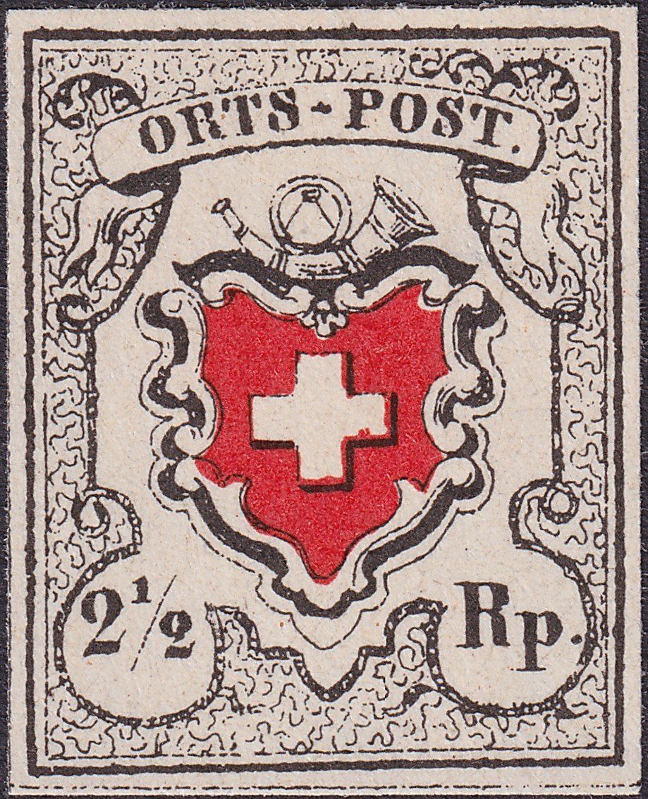 Tutti i francobolli: ORTS-POST, 13I ungestempelt, Replik von Peter Winter. – Usato da Sursee venduto da Luzernerraute