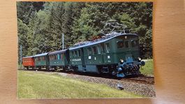 Postkarte SZU Historischer Zug mit Triebwagen FCe 2/4 84