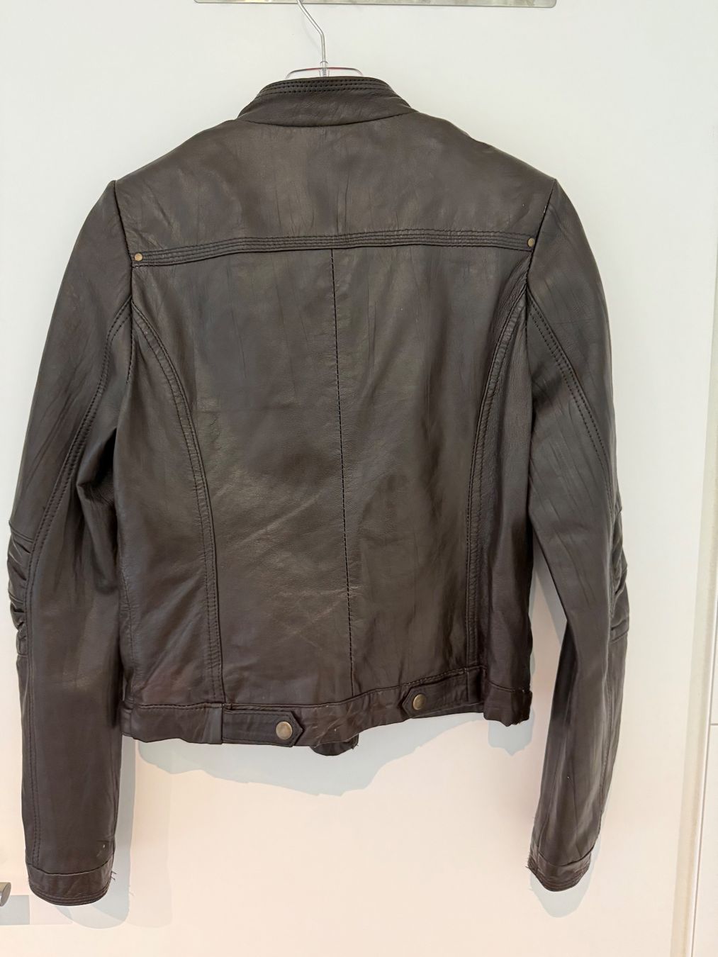 Zebra Giacche: Echtlederjacke Bikerstyle dunkelbraun Gr. 36/38 – Nuovo (secondo la descrizione) da Oetwil an der Limmat venduto da Prinzaessli123 3