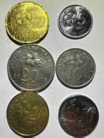 Ensemble de 6 pièces Malaisie 5, 10, 20, 50 sen occasion