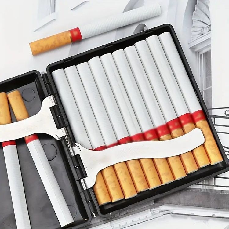 1 BIS 10ER Pack Zigaretten Etui Box Schwarz - NEUWARE EUR 6,90