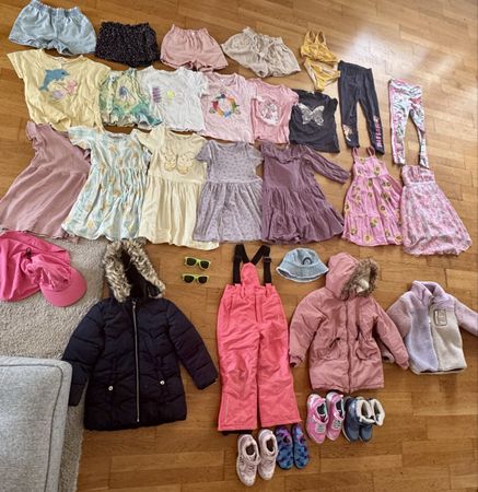 Grosses Kleiderpaket 110/116 mit Jacken/Schuhen