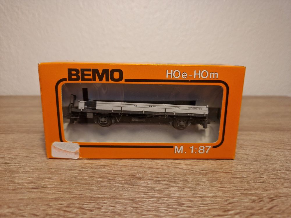 Bemo Modelleisenbahnen: Bemo 2263 7379 Niederbordwagen RhB H0m – Gebraucht aus St-Aubin-Sauges von tantome 5