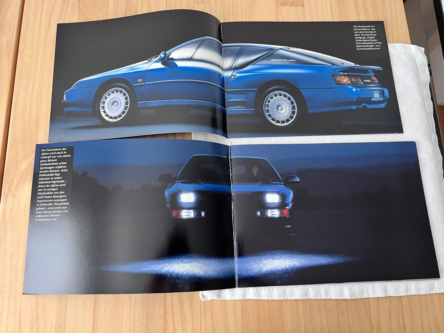 Renault Documenti: RENAULT ALPINE A610 2 teiliger Verkaufsprospekt – Usato da Münchenbuchsee venduto da Volver64 1