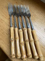 WUNDERBARE FONDUE GABELN BAMBUS, 6 STK., VINTAGE