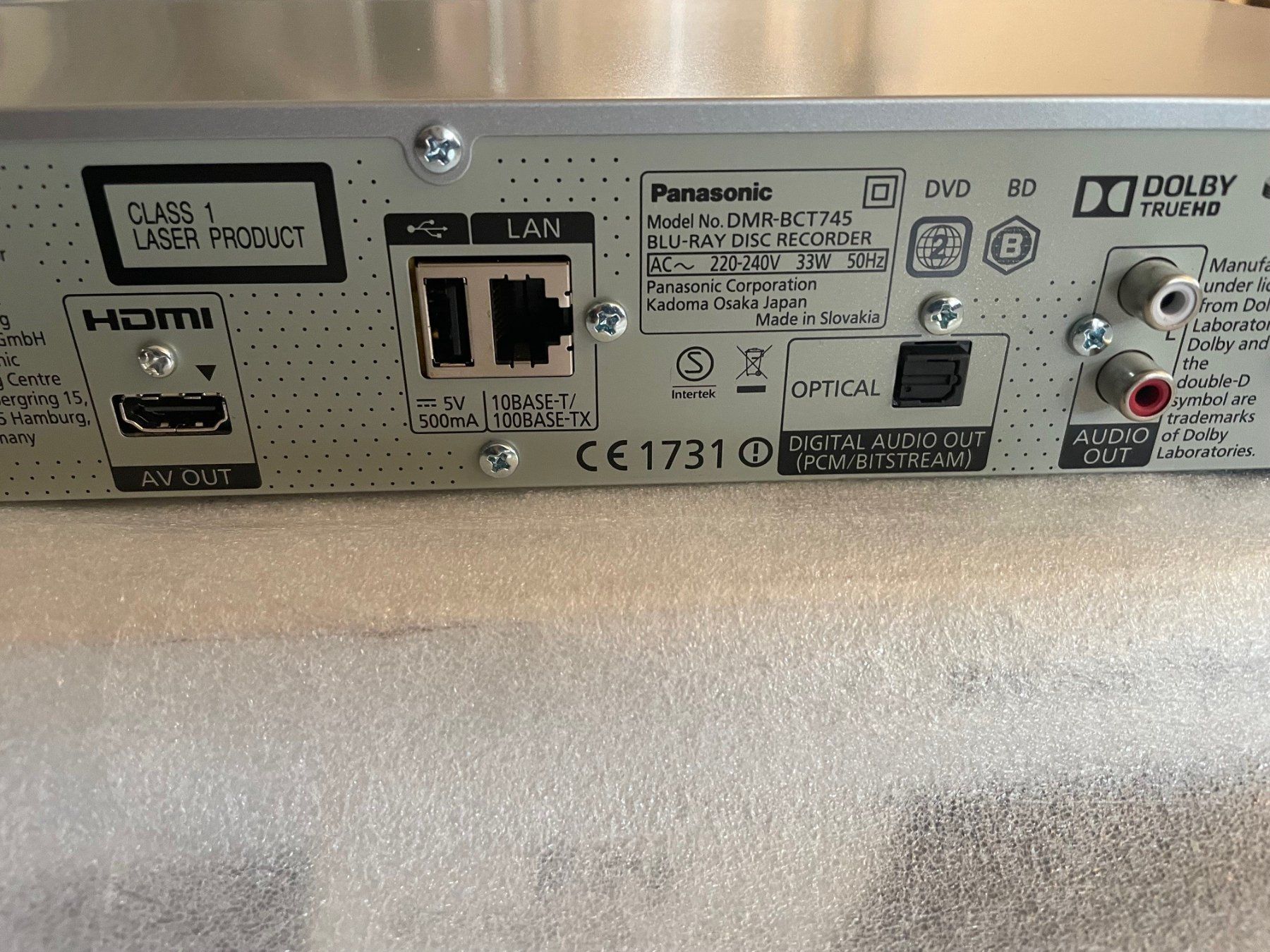 Panasonic Lettore multimediale & Streamer: Panasonic DMR-BCT745EG Blu-ray Recorder – Nuovo e nell'imballaggio originale da Meggen venduto da heli_maesi 5