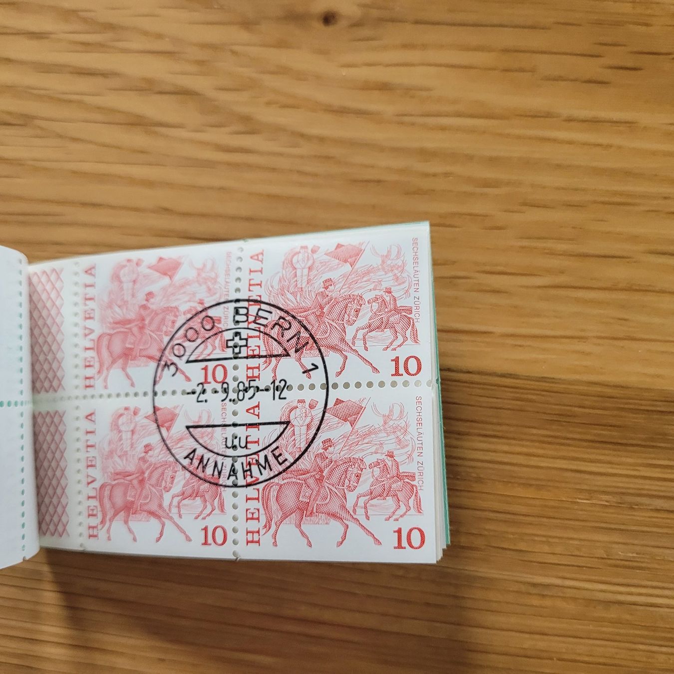 Alle Briefmarken: Carnet De Timbre /  Markenheftchen  Bern 1985 – Gebraucht aus Biel/Bienne von Destockweb 2