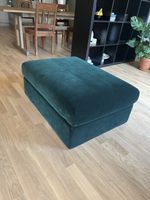 Storage Ottoman / Footstool – Dark Green Velvet, Specia