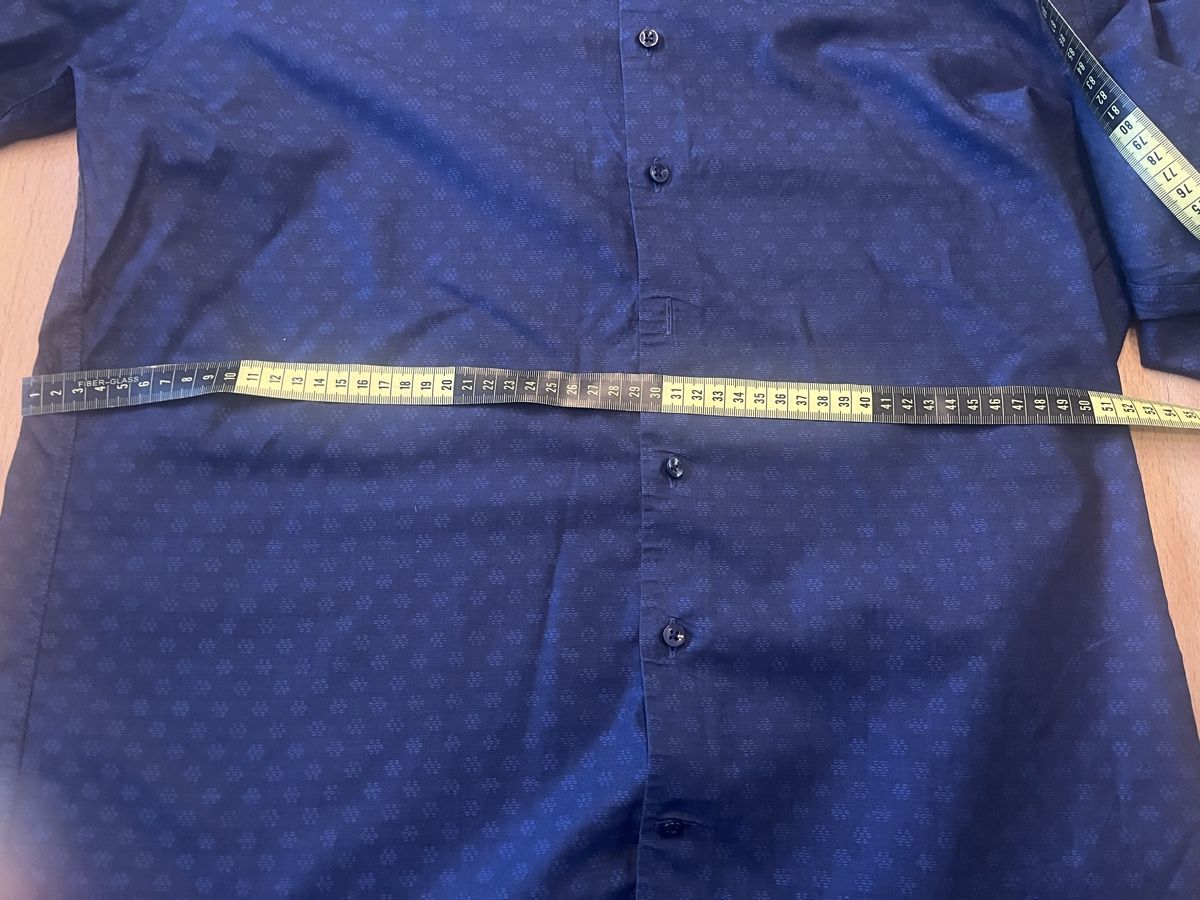 Camicie: J.J. Benson Hemd, Grösse XL, Dunkelblau – Usato da Rikon im Tösstal venduto da stupsi99 4