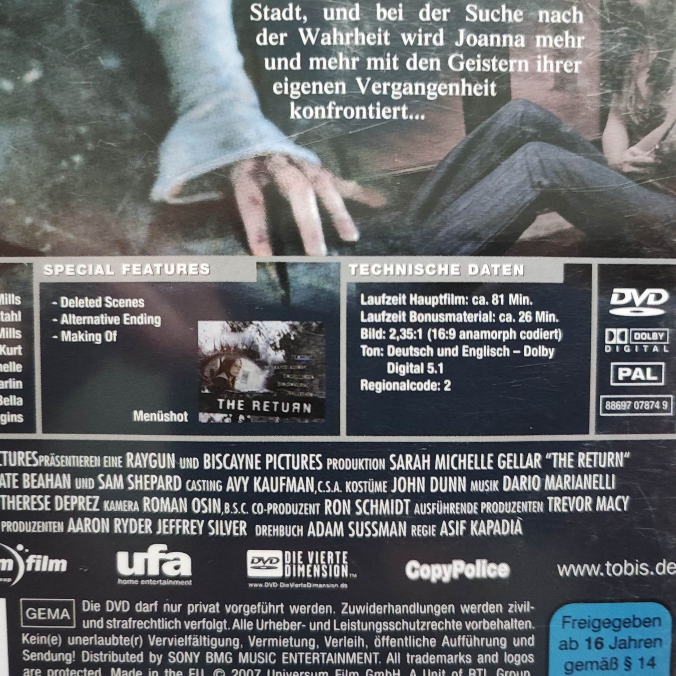 Alle DVDs: The Return – Gebraucht aus Dübendorf von kb86_MOVIE 2