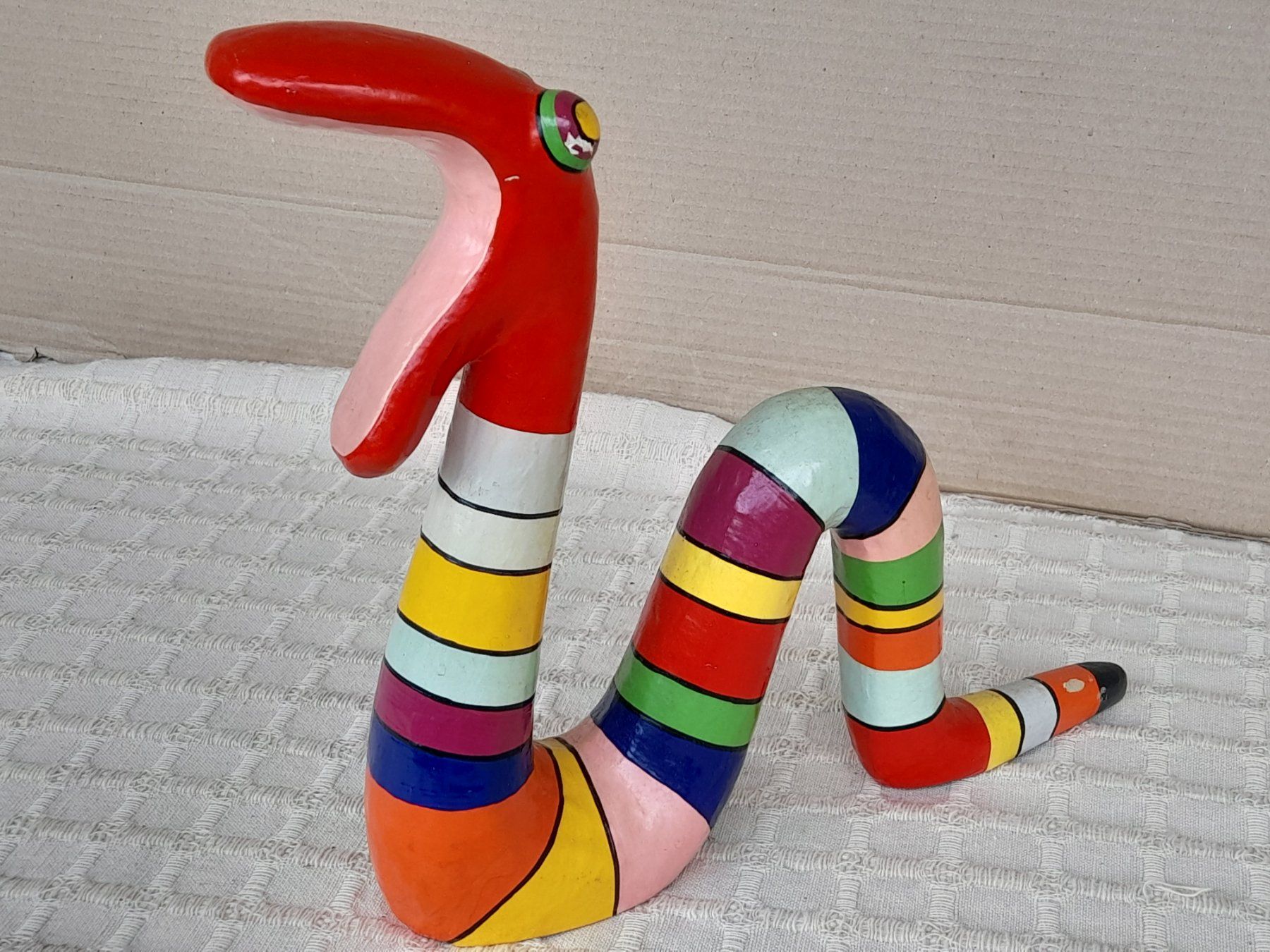 Figuren: Skulptur Schlange bunt – Gebraucht aus Thun von